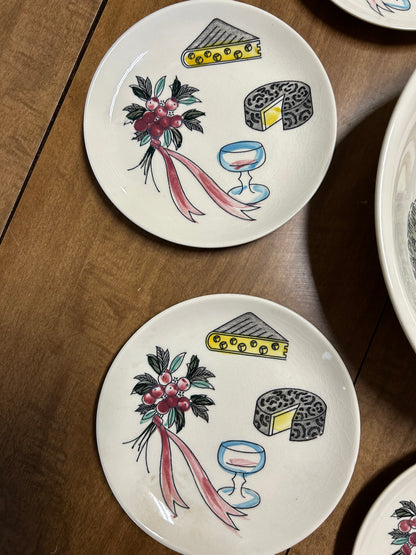 Large serving bowl 8 small plates