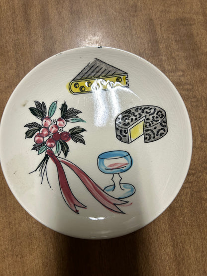 Large serving bowl 8 small plates